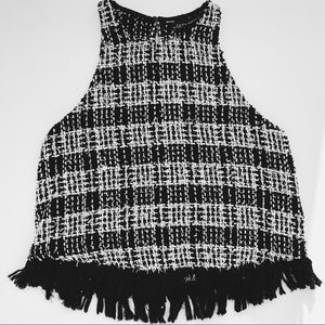 Zara tweed tank